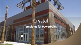  Presentation with commercial real estate - Audience pleasing slides consisting of real estate business for lease backdrop and a tawny brown colored foreground