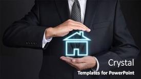  Presentation with real estate - Slide deck having real-estate-concept-closeup background and a dark gray colored foreground