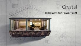  Presentation with real estate - Slide deck featuring real-estate-concept-mixed-media background and a light gray colored foreground