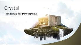  Presentation with real estate - Theme having real-estate-concept-mixed-media background and a white colored foreground