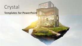  Presentation with real estate - Audience pleasing PPT layouts consisting of real-estate-concept-mixed-media backdrop and a soft green colored foreground