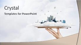  Presentation with real estate - Audience pleasing PPT layouts consisting of real estate exhibition backdrop and a sky blue colored foreground