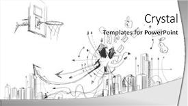  Presentation with estate - Colorful slide set enhanced with real estate goals - background image with sketches backdrop and a white colored foreground