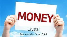  Presentation with annual day invitation card - Theme featuring real estate goals - money card with a beautiful background and a cool aqua colored foreground