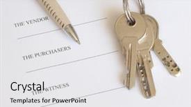  Presentation with property - Theme with real estate law - contact for sale property background and a white colored foreground