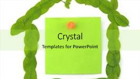  Presentation with sketch pad note book paper - PPT layouts with real estate listing - ecological house note paper background background and a yellow colored foreground