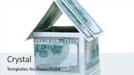  Presentation with real estate tax - Slide deck consisting of real estate tax - house of money background and a light blue colored foreground