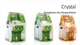  Presentation with orange and grey - Slides with real estate tax - row green and orange money background and a white colored foreground