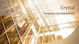  Presentation with commercial real estate - Colorful slide set enhanced with real estate yellow - panoramic and perspective wide angle backdrop and a lemonade colored foreground