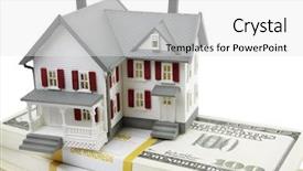  Presentation with real estate tax - Beautiful presentation theme featuring real estate backdrop and a white colored foreground