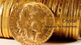  Presentation with gold coins and jewelry - Cool new presentation theme with real gold coins over dark backdrop and a gold colored foreground