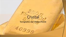  Presentation with investing - PPT theme with real gold than gold bullion background and a yellow colored foreground