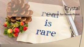  Presentation with rare plants - Audience pleasing slides consisting of real is rare reminder - handwriting backdrop and a soft green colored foreground