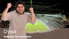  Presentation with angry - PPT theme consisting of golfing friends standing beside their background and a gray colored foreground