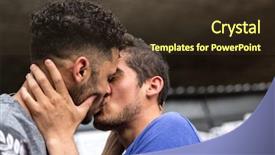  Presentation with avenue - Beautiful theme featuring real madrid - gay couple kissing in paulista backdrop and a tawny brown colored foreground