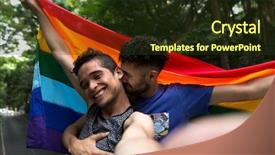  Presentation with gay rainbow flag - Amazing presentation having real madrid - gay couple taking a selfie backdrop and a tawny brown colored foreground