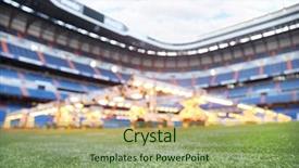  Presentation with real madrid football - Cool new theme with real madrid - lawn and lighting system backdrop and a seafoam green colored foreground