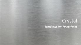  Presentation with brushed metal - Beautiful PPT theme featuring real-metal-aluminum-brushed-texture backdrop and a gray colored foreground