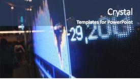  Presentation with market stock market education - Colorful presentation theme enhanced with real numbers - stock market graph and number backdrop and a ocean colored foreground