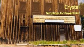  Presentation with gold rush finding panning - Slides consisting of real old western gold rush background and a tawny brown colored foreground