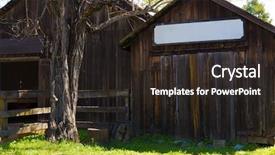  Presentation with gold mine - Audience pleasing presentation design consisting of real old western gold backdrop and a wine colored foreground