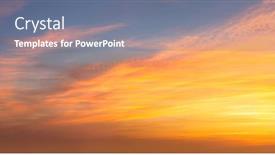  Presentation with panoramic - Theme enhanced with real-panoramic-view-of-sunset background and a ocean colored foreground