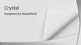  Presentation with fold - Cool new presentation theme with real paper corner fold backdrop and a  colored foreground