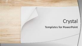  Presentation with fold - Cool new presentation theme with real paper corner fold backdrop and a  colored foreground