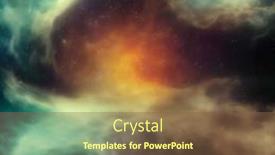  Presentation with deep - Slide set enhanced with real-photography-of-deep-space background and a tawny brown colored foreground