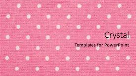  Presentation with napkin - PPT layouts consisting of real polka dots background shot background and a coral colored foreground