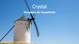  Presentation with san juan puerto rico - Presentation enhanced with quixote - windmills in alcazar de san background and a  colored foreground