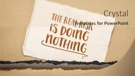  Presentation with procrastination - Theme consisting of real-risk-is-doing-nothing background and a lemonade colored foreground