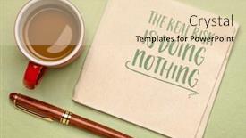  Presentation with procrastination - Presentation theme featuring real-risk-is-doing-nothing background and a lemonade colored foreground