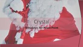  Presentation with bag - Slide deck consisting of real-santa-claus-carrying background and a coral colored foreground