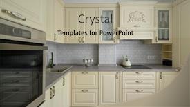  Presentation with interior - Theme enhanced with real-showcase-interior-of-modern background and a mint green colored foreground