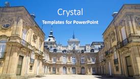  Presentation with spain - PPT theme enhanced with real-sitio-de-san-ildefonso background and a teal colored foreground