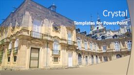  Presentation with spain - Slides featuring real-sitio-de-san-ildefonso background and a teal colored foreground