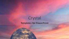  Presentation with snow - Colorful slide set enhanced with real-snow-igloo-house backdrop and a coral colored foreground