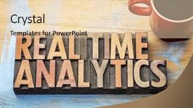  Presentation with analytics - Presentation enhanced with real time analytics word abstract background and a lemonade colored foreground