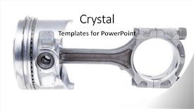  Presentation with engine - Cool new presentation with real used aluminum piston isolated backdrop and a white colored foreground