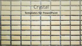  Presentation with porcelain - Slide deck having real-yellow-porcelain-tile-wall background and a soft green colored foreground