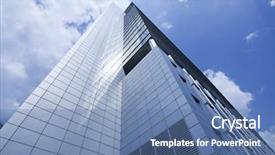  Presentation with business building blocks - Cool new slides with realestate investment - modern business building backdrop and a ocean colored foreground