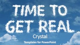  Presentation with cloud - Amazing presentation theme having realism - time to get real cloud backdrop and a teal colored foreground