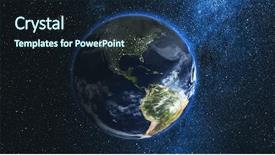  Presentation with realistic - PPT layouts having realistic earth planet rotating background and a wine colored foreground