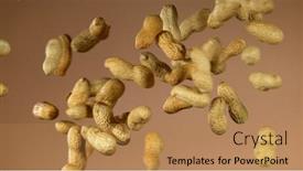  Presentation with realistic - Beautiful PPT theme featuring realistic-freeze-motion-of-flying backdrop and a coral colored foreground