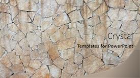 Presentation with realistic - Presentation theme enhanced with realistic-stone-background-the-natural background and a mint green colored foreground