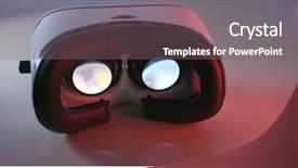  Presentation with sensor - Audience pleasing slide set consisting of reality device with red light backdrop and a  colored foreground