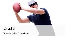  Presentation with innovation - Beautiful theme featuring reality glasses on white background backdrop and a white colored foreground