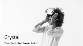  Presentation with experience - Slide deck consisting of reality isolated on white background background and a white colored foreground