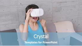  Presentation with weight loss woman showing - Presentation theme featuring reality shows - excited woman enjoy the live background and a  colored foreground